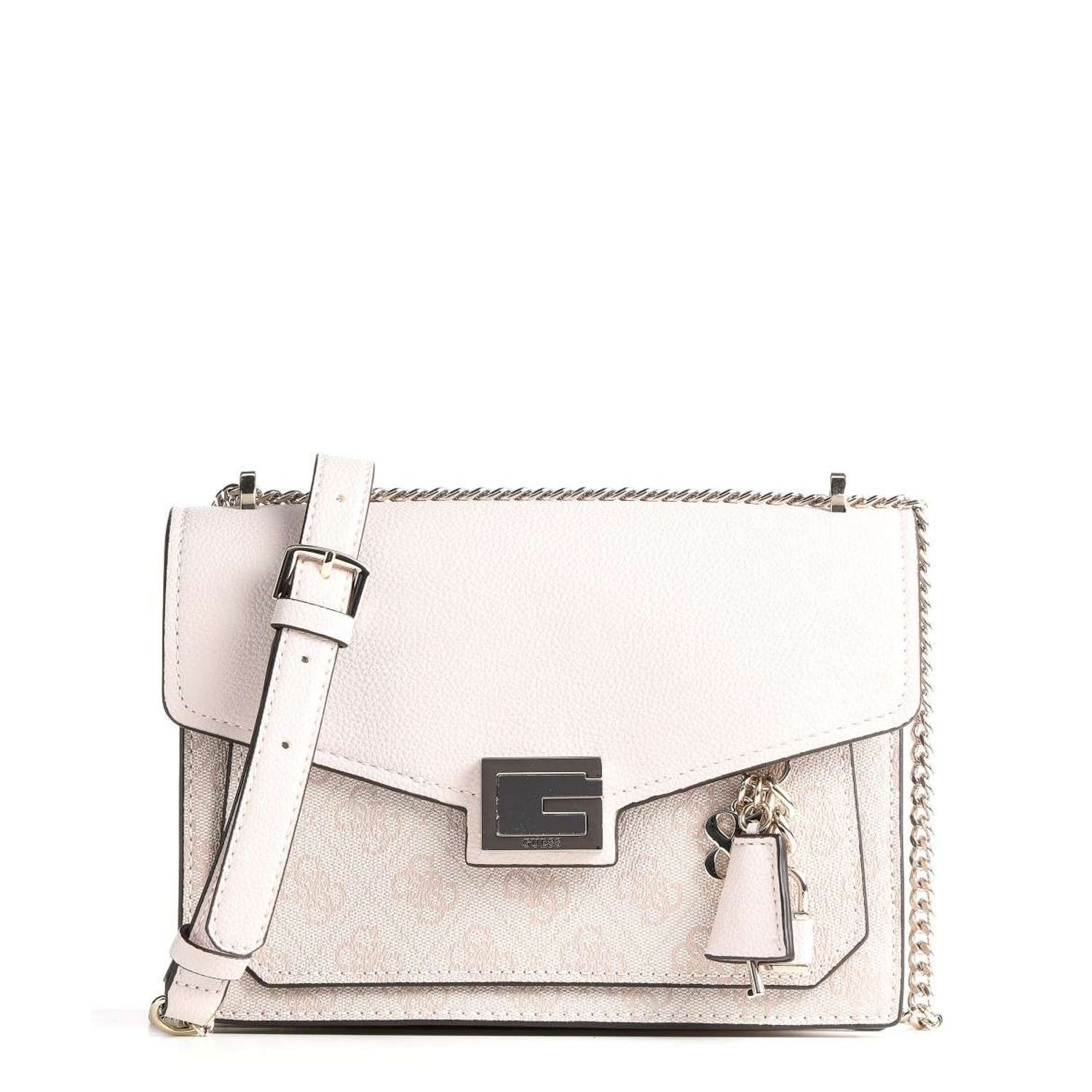 Geanta crossbody Guess, Model Valy, Alb fotografia produsului