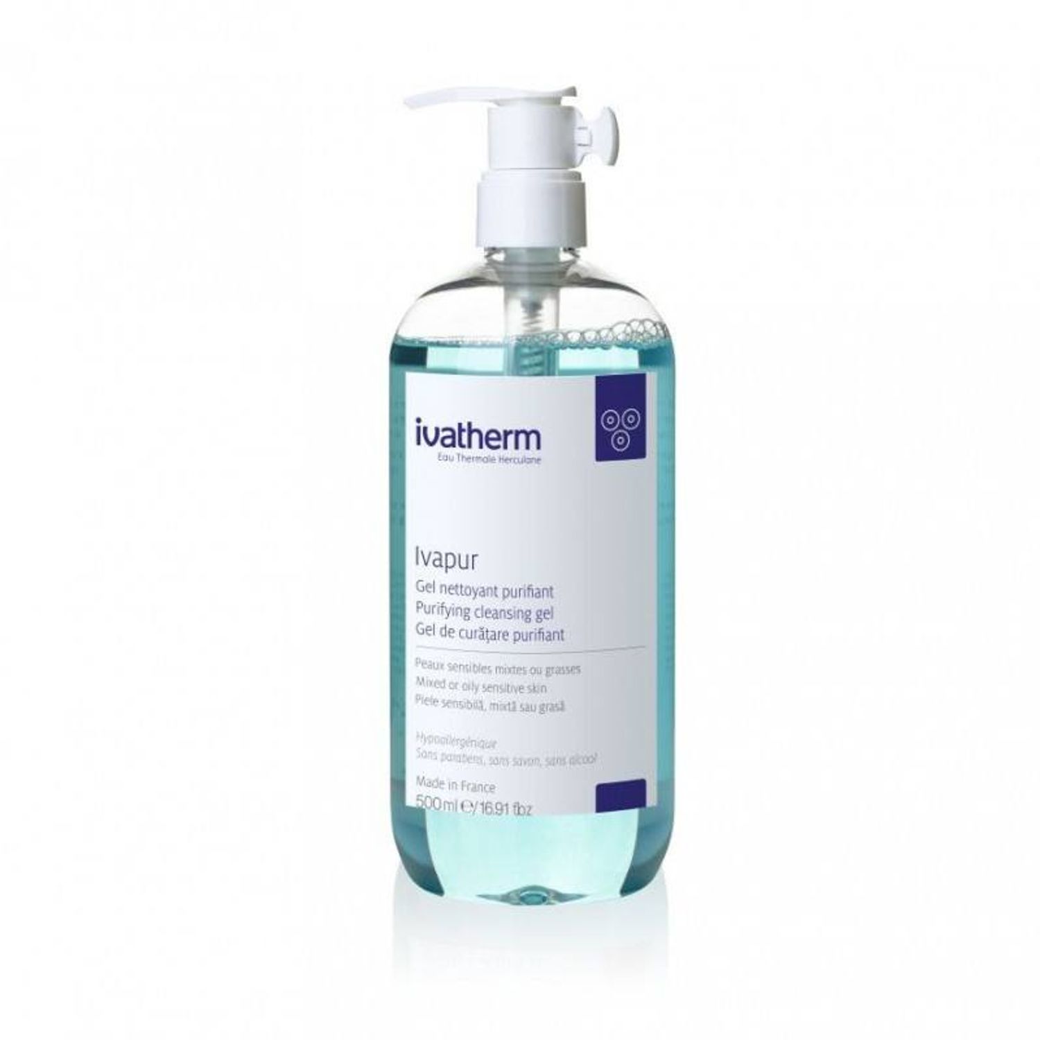 IVATHERM IVAPUR GEL SPUMANT PURIFIANT 500ML fotografia produsului