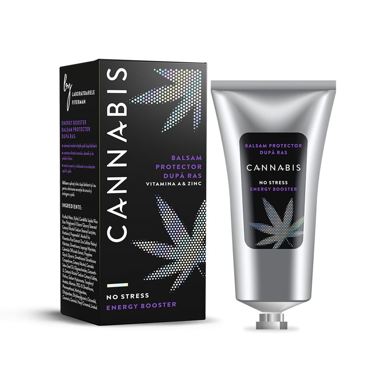 CANNABIS VITAMINA A & ZN BALSAM PROTECTOR DUPA RAS 75 ML fotografia produsului