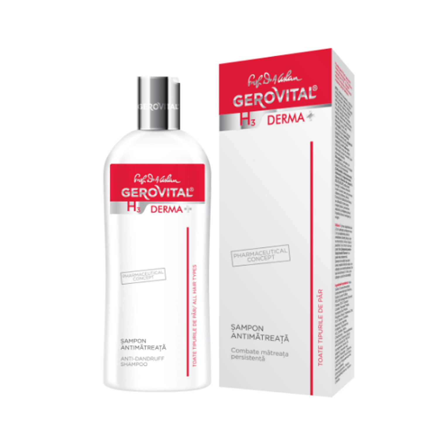 GEROVITAL H3 DERMA-SAMPON ANTIMATREATA X 200ML fotografia produsului