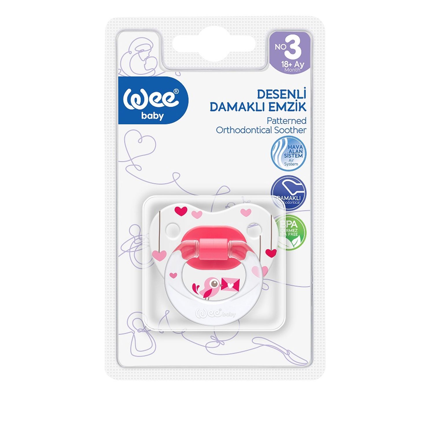 WEEBABY SUZETA SILICON ORTODONTICA CU DESEN NR3 COD (9900000857868) fotografia produsului