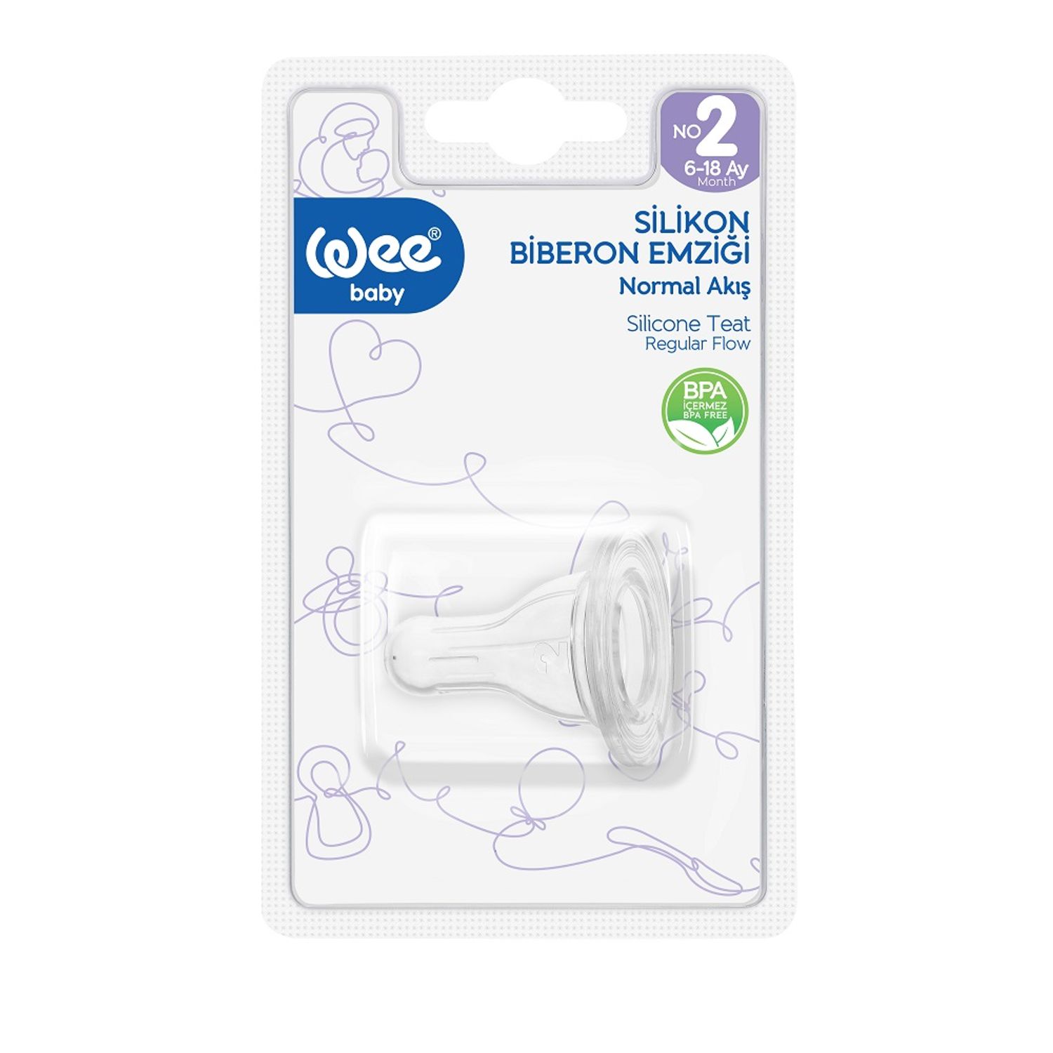WEEBABY TETINA SILICON ROTUNDA NR2 X 1 COD (9900000858049) fotografia produsului