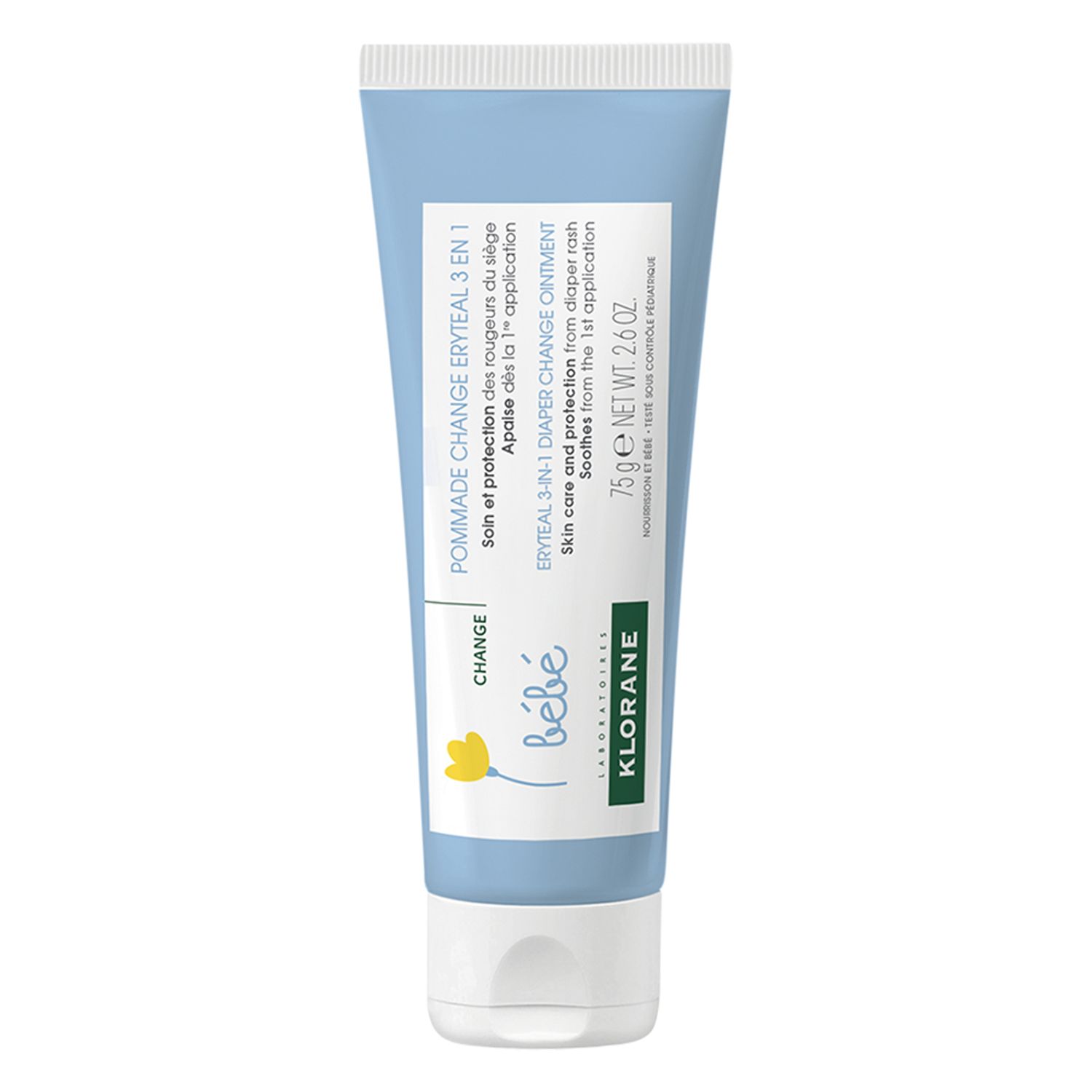 KLORANE BEBE UNGUENT ERYTEAL 3 IN 1 X 75 G fotografia produsului