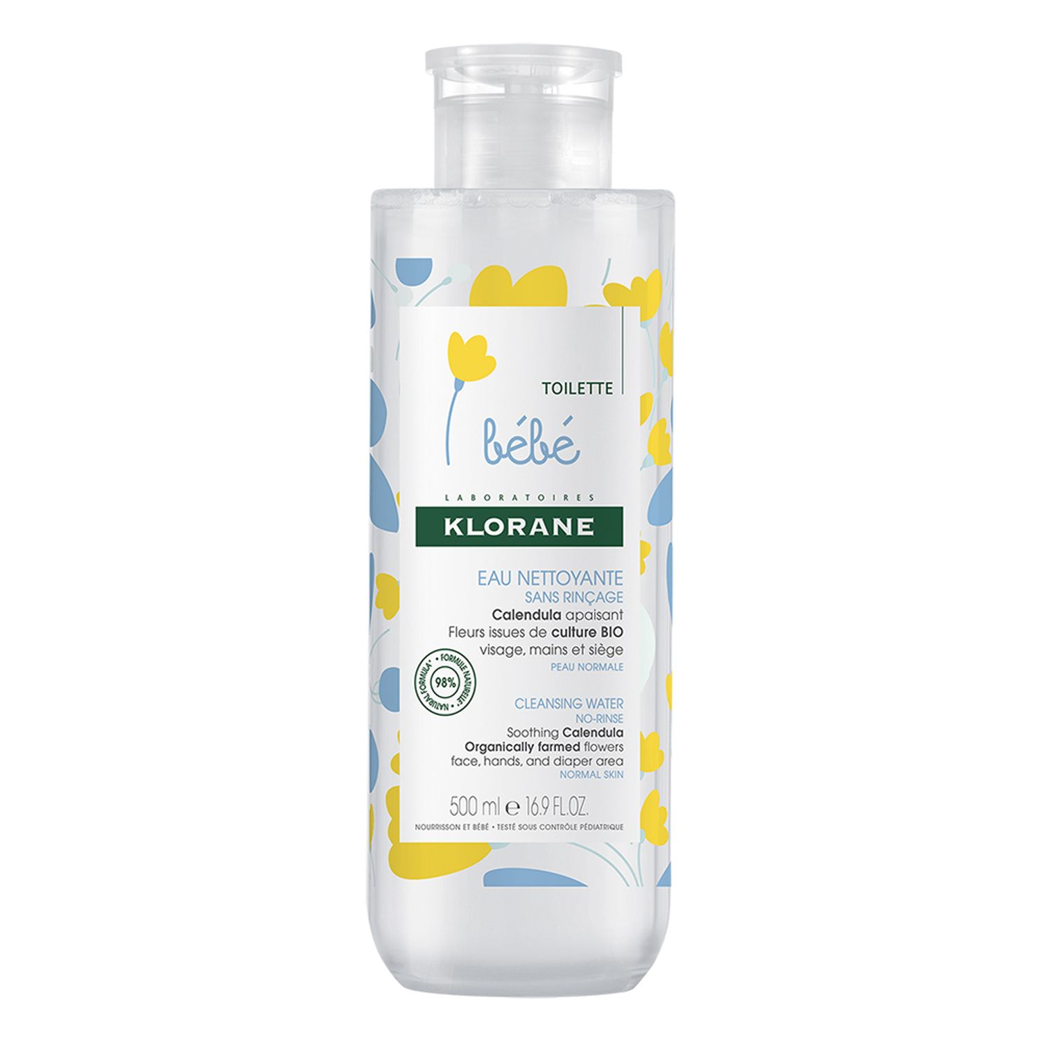 KLORANE BEBE APA DE CURATARE CU GALBENEA X 500 ML (9900000786625) fotografia produsului
