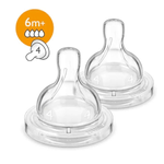 AVENT TETINA X 2 NATURAL 6M+ DEBIT RAPID fotografia produsului