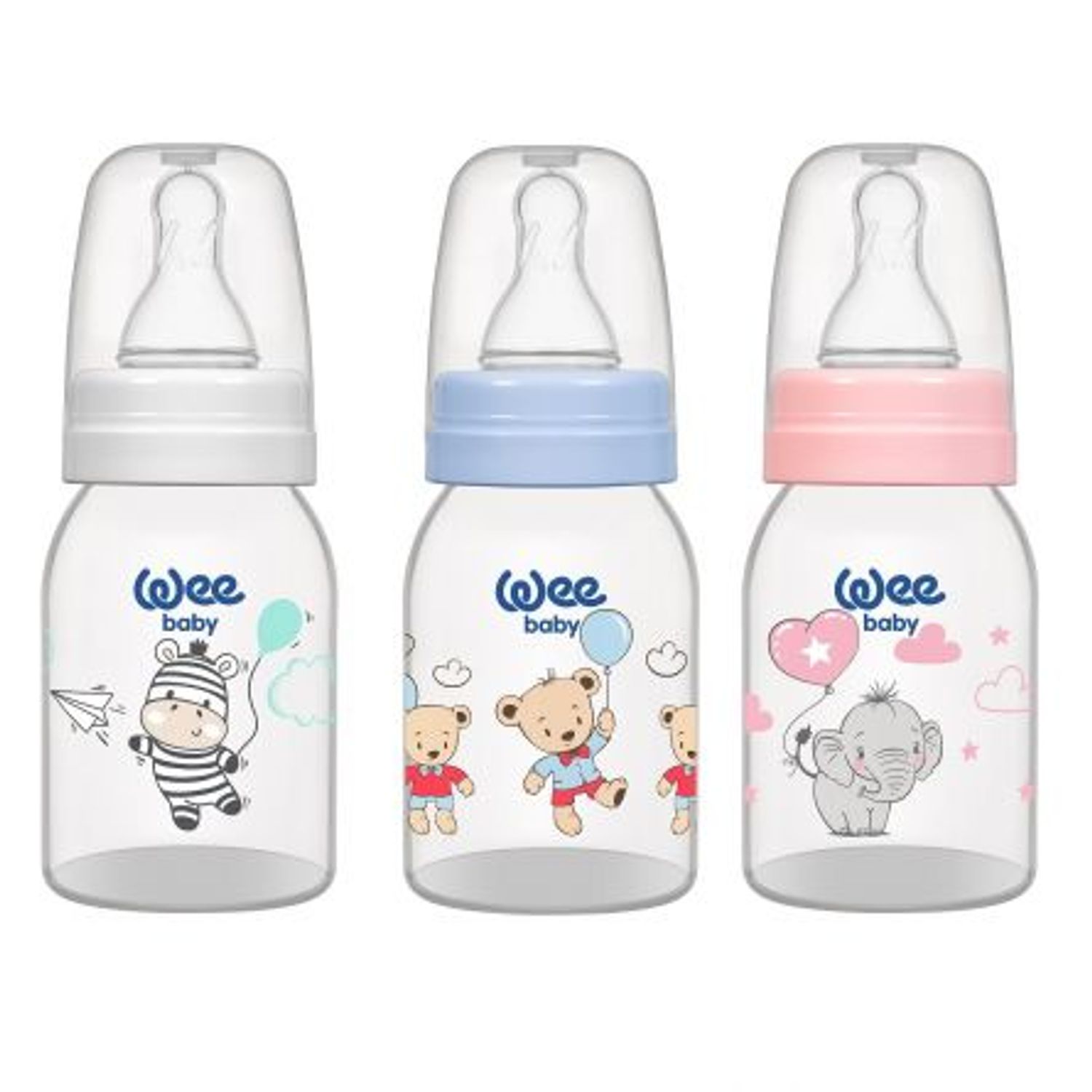 WEEBABY BIBERON 125ML CU TETINA ROTUNDA COD 851 fotografia produsului