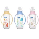 WEEBABY BIBERON CU MANERE 270ML+TETINA SILICON ROTUNDA COD 745 fotografia produsului