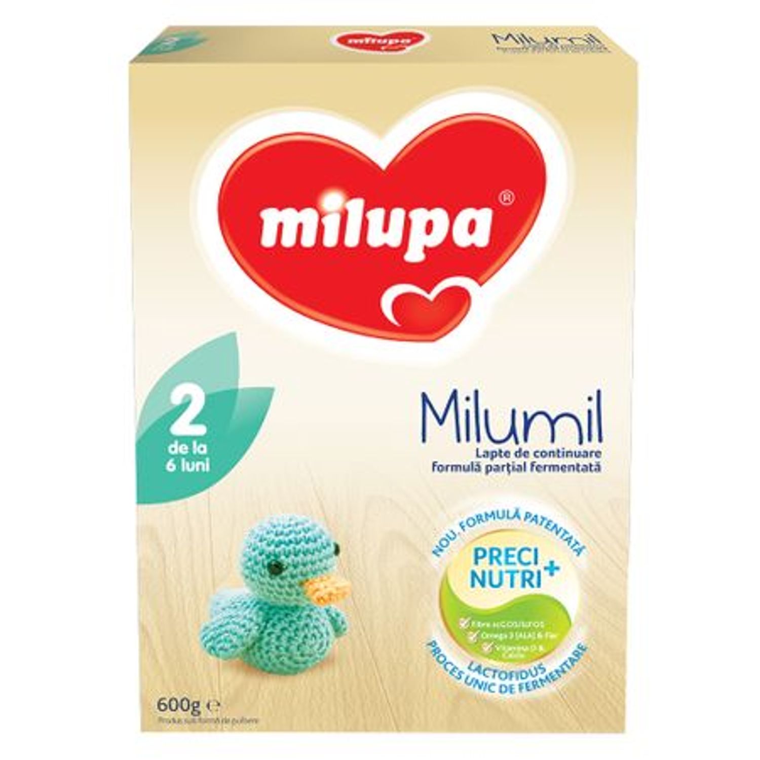 MILUPA MILUMIL 2 X 600 G LAPTE COPII fotografia produsului