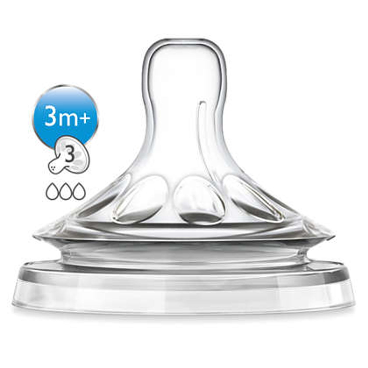 AVENT-TETINA NATURAL 3 ORIFICII X 2 BUC TETINA PHILIPS fotografia produsului