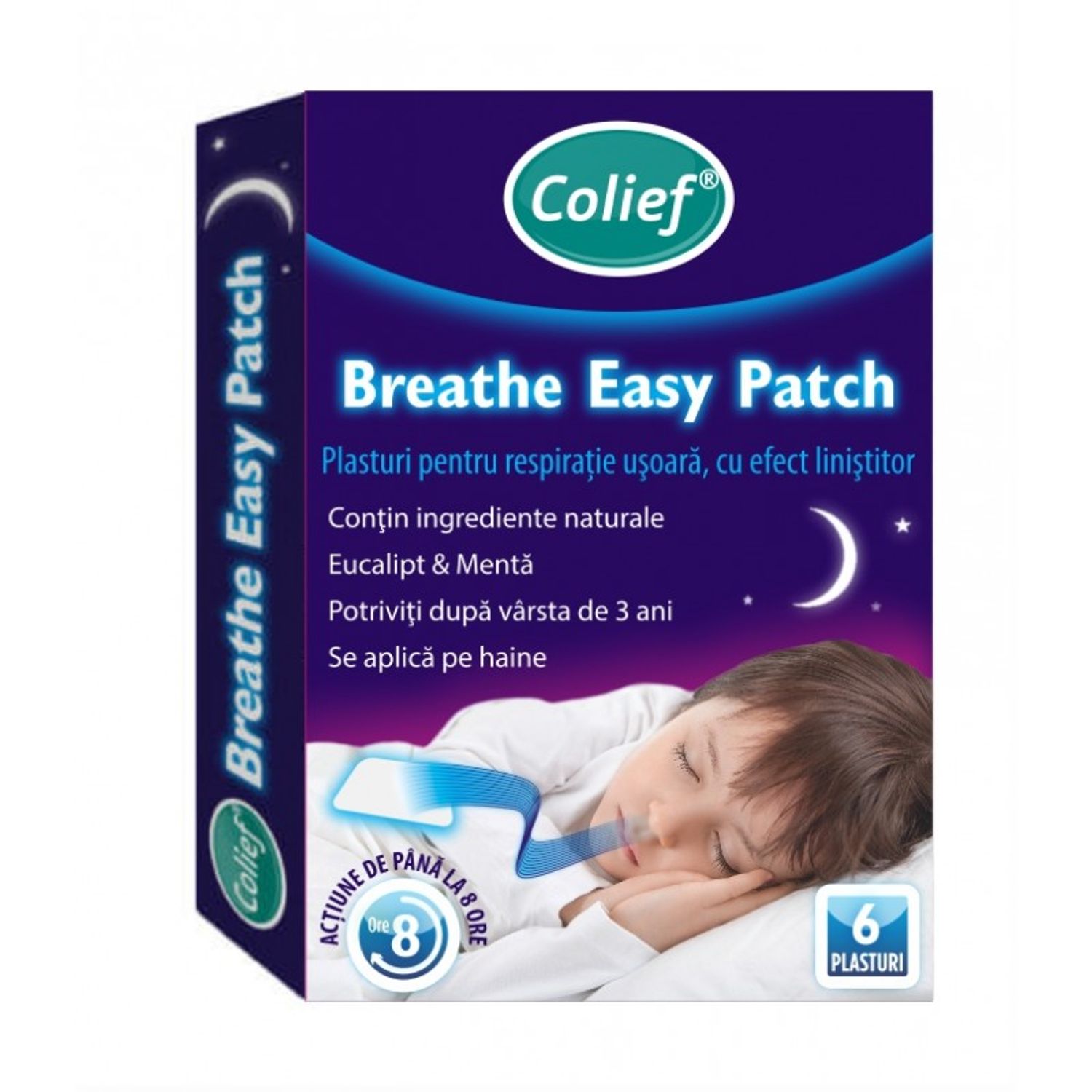 COLIEF PLASTURI RESPIRATIE USOARA  X6 PLASTURI fotografia produsului