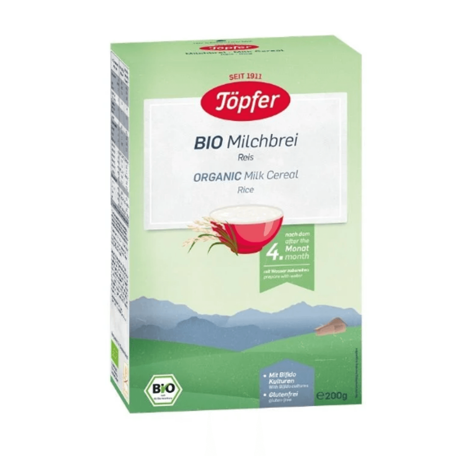 TOPFER CEREALE OREZ+LAPTE 4 LUNI X 200 G fotografia produsului