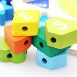 Ceas multicolor SIKS&reg; cu margele, engleza fotografia produsului View 5 S