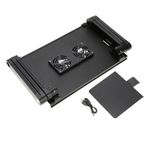 Masa functionala pentru laptop SIKS&reg;, doua ventilatoare, reglabila, aluminiu, negru fotografia produsului View 4 S