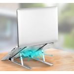 Suport laptop SIKS&reg; pliabil, universal, aluminiu rezistent, argintiu fotografia produsului View 3 S