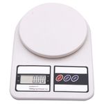 Cantar electronic SIKS&reg; cu capacitate maxima 10kg, alb fotografia produsului View 2 S