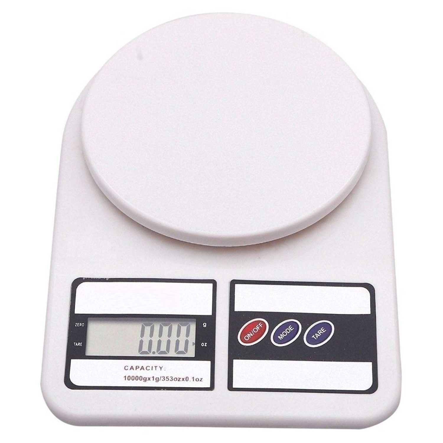 Cantar electronic SIKS&reg; cu capacitate maxima 10kg, alb fotografia produsului View 2 L