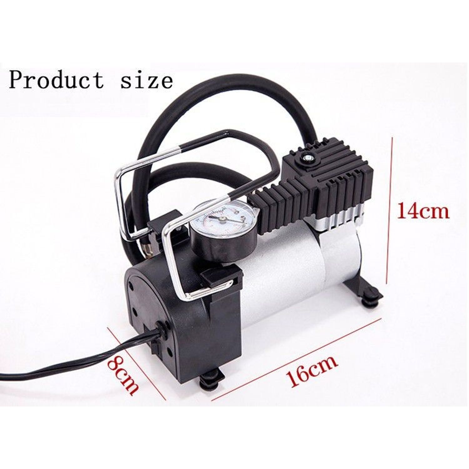 Compresor auto SIKS&reg; 12V, carcasa metalica rezistenta fotografia produsului View 3 L