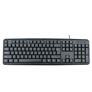 Tastatura Cu Fir SIKS®, Interfata USB, Rezistenta La Apa, Neagra, Functii Multimedia