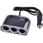 Adaptor auto SIKS&reg; pentru bricheta cu 2 x USB si 3 x intrari bricheta fotografia produsului