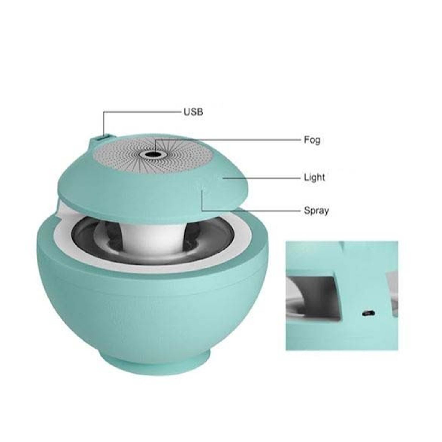 Difuzor aroma SIKS&reg; umidificator 400 ml, lampa de proiecte, (5949319042927) fotografia produsului View 4 L