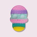 Jucarie antistres SIKS&reg;, pop it forma craniu,pastel, 30 cm fotografia produsului View 5 S