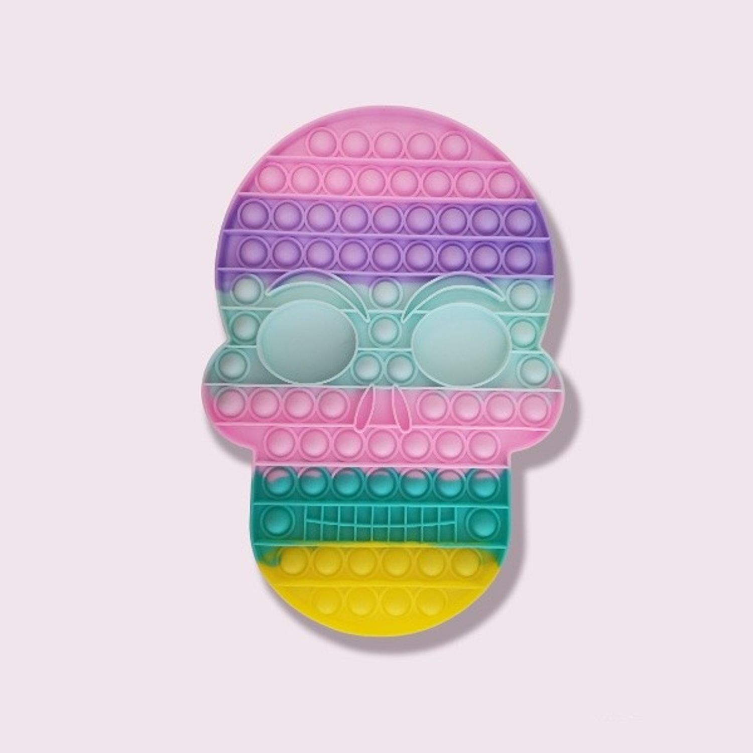 Jucarie antistres SIKS&reg;, pop it forma craniu,pastel, 30 cm fotografia produsului View 5 L