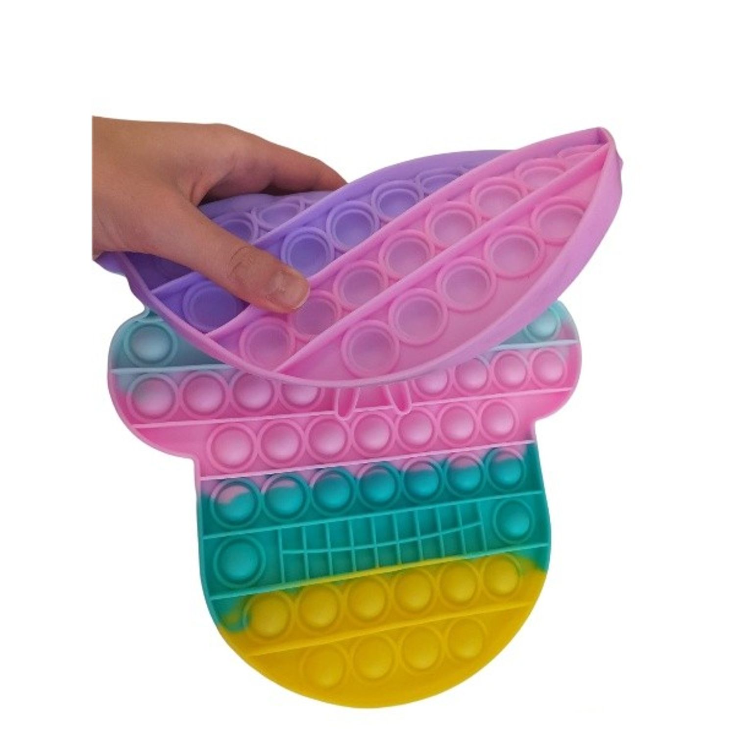 Jucarie antistres SIKS&reg;, pop it forma craniu,pastel, 30 cm fotografia produsului View 3 L