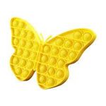 Jucarie senzoriala SIKS&reg; cu bule de silicon, antistres, forma fluture, galben fotografia produsului