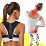 Corset SIKS&reg; pentru corectarea posturii, negru, XL fotografia produsului View 2 S
