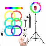 Lampa LED RGB inel selfie cu stativ, Gonga fotografia produsului View 2 S