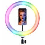 Lampa LED RGB inel selfie cu stativ, Gonga fotografia produsului View 4 S