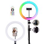 Lampa LED RGB inel selfie cu stativ, Gonga fotografia produsului View 5 S