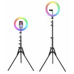 Lampa LED RGB inel selfie cu stativ, Gonga fotografia produsului