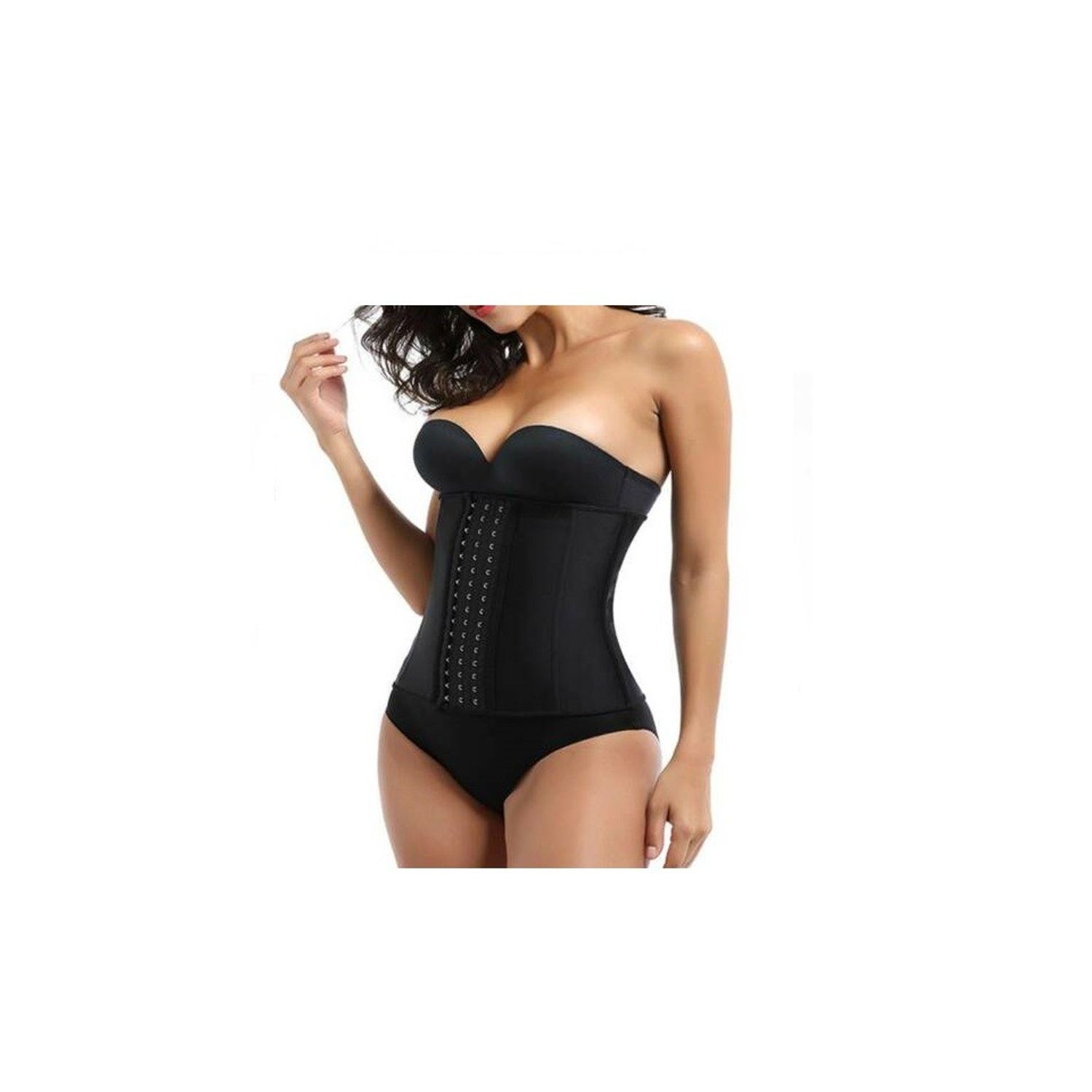 Corset SIKS® modelarea corpului negru, cu masura L fotografia produsului View 2 L
