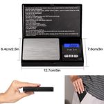 Cantar de bijuterii SIKS&reg; cu afisaj digital 500 x 0,01, portabil, negru fotografia produsului View 4 S