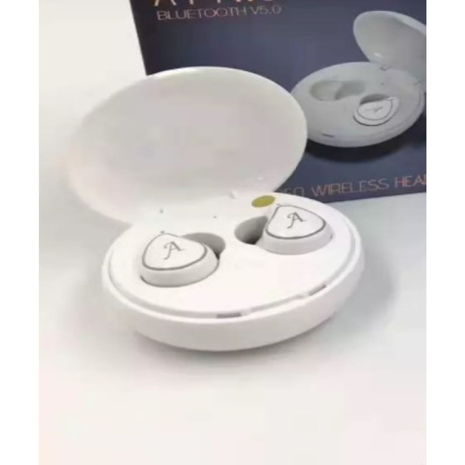 Casti Bluetooth SIKS&reg; Cu Microfon Integrat, A4 , Bluetooth V50, Compatibile Cu IOS Si Android, Alb fotografia produsului View 5 L