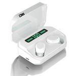 Casti in-ear SIKS&reg;, true wireless, bluetooth, microfon incorporat, BT 52, afisaj, alb fotografia produsului View 2 S
