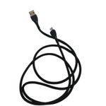 Cablu date SIKS&reg; pentru telefon/tableta, 1000mm, incarcator, micro usb, cablu soft, negru fotografia produsului