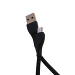 Cablu date SIKS&reg; pentru telefon/tableta, 1000mm, incarcator, micro usb, cablu soft, negru fotografia produsului View 2 S