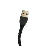 Cablu date SIKS&reg; pentru telefon/tableta, 1000mm, incarcator, micro usb, cablu soft, negru fotografia produsului View 3 S
