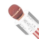 Microfon karaoke SIKS&reg; profesional cu boxa inclusa, SD Card, USB, AUX, Rose Gold fotografia produsului View 4 S