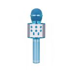 Microfon karaoke SIKS&reg; profesional cu boxa inclusa, SD Card, USB, AUX, Albastru fotografia produsului