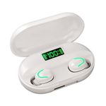 Casti tws wireless SIKS&reg;, afisaj led, sunet HD, albe, bluetooth fotografia produsului