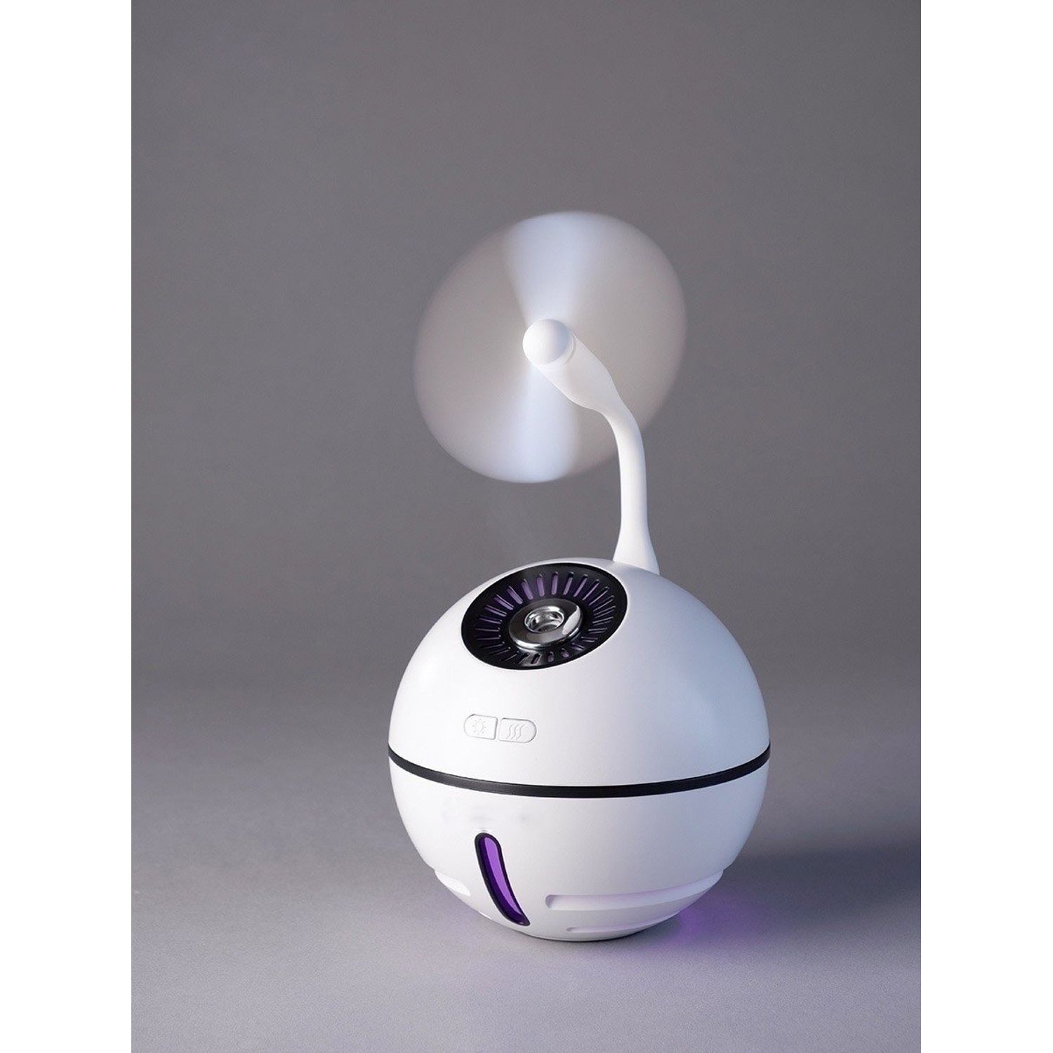 Umidifcator ultrasonic SIKS&reg;, cu accesoriu ventilator, purificator aer, alb fotografia produsului View 3 L