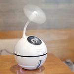 Umidifcator ultrasonic SIKS&reg;, cu accesoriu ventilator, purificator aer, alb fotografia produsului View 5 S