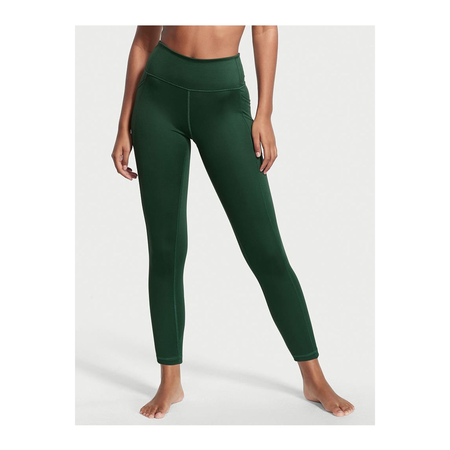 Colanti, Victoria's Secret, High-Rise Flow On Point Legging, Verde Inchis, XS INTL fotografia produsului