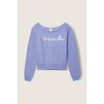Bluza dama, Victoria's Secret, Everyday Lounge Off The Shoulder Sweatshirt, Albastra, M INTL fotografia produsului View 4 S