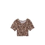Tricou dama,Victoria's Secret,Twist-tie Crop Tee,Animal Print,XS fotografia produsului View 3 S