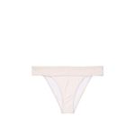 Slip de baie Victoria's Secret, Ensenada Smocked Cheeky Swim Bottom, Alb, XS INTL fotografia produsului View 3 S