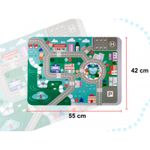 Set 100 cuburi din lemn educative tip puzzle, Model Oras  55 X 42 cm fotografia produsului View 3 S